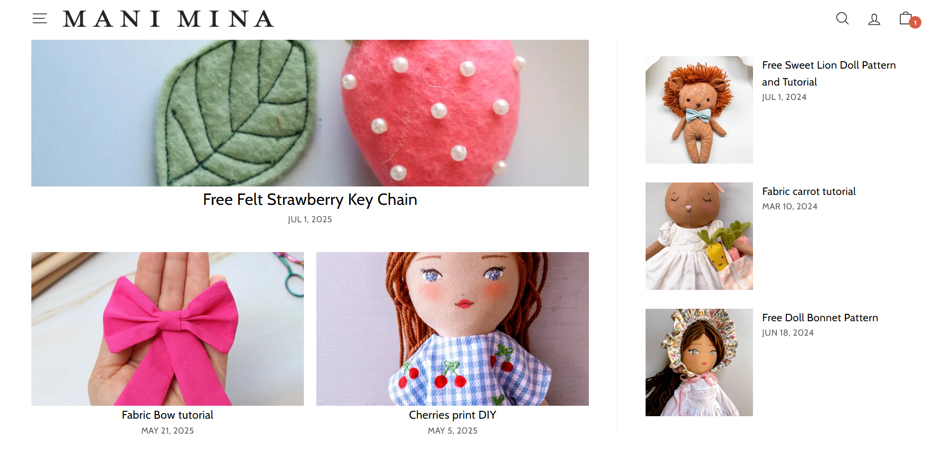 Journal: tutorials and free patterns