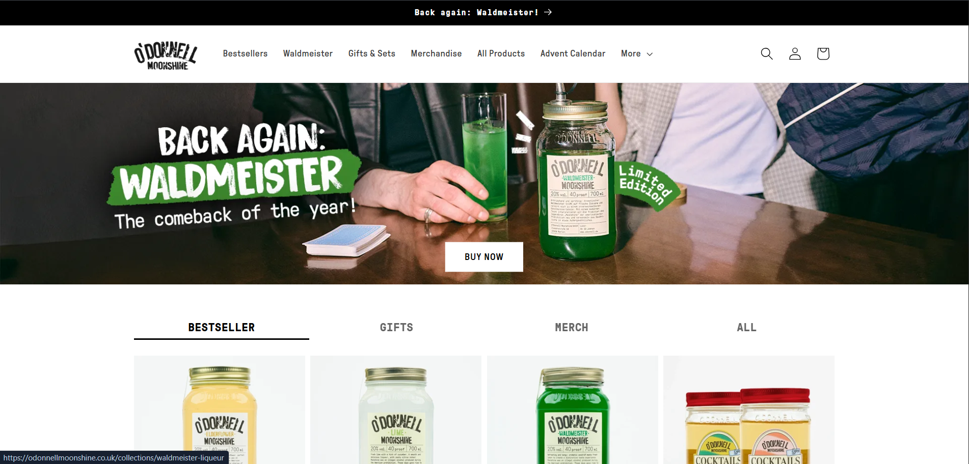 O'Donnell Moonshine storefront